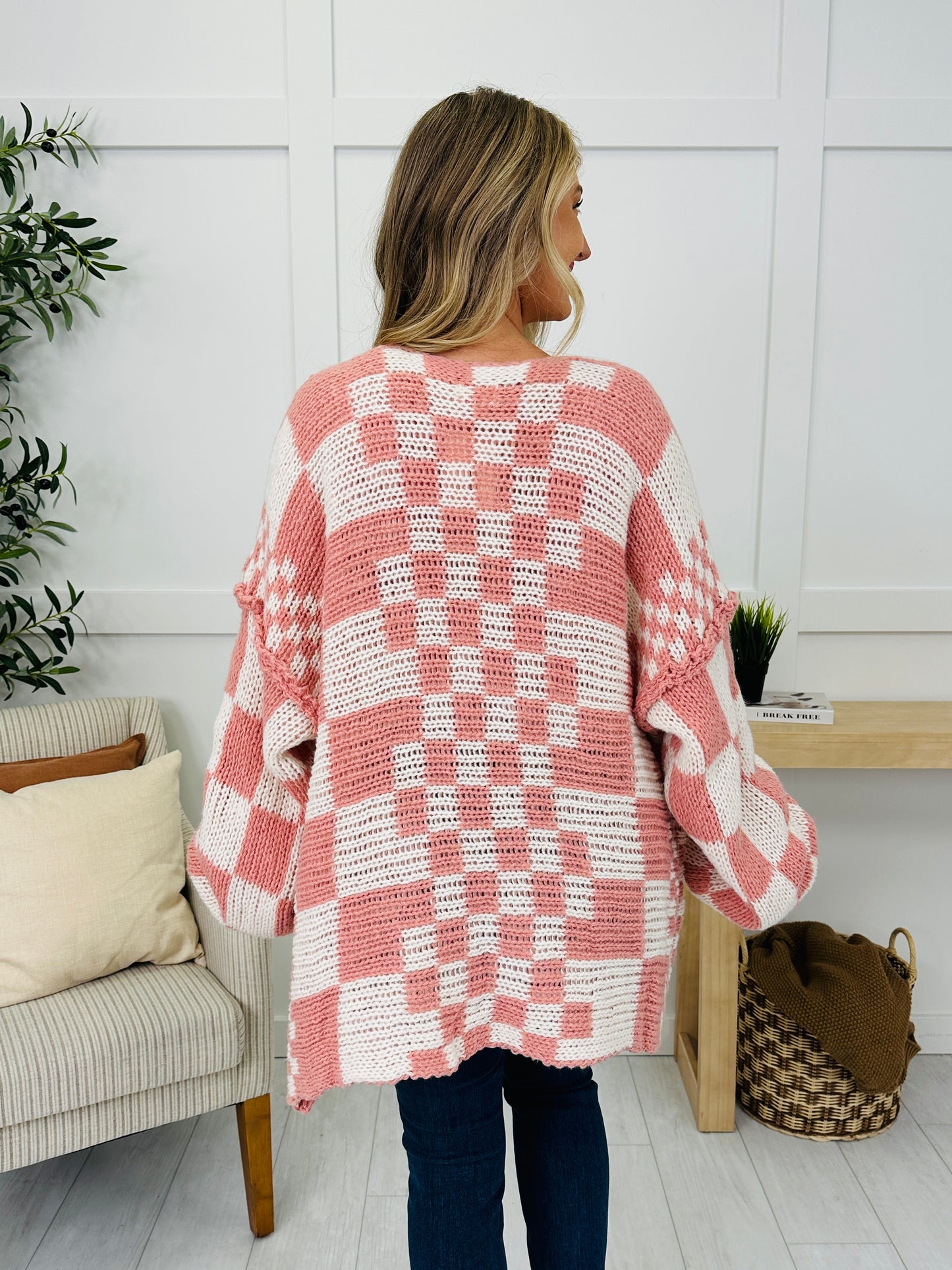 The Final Checkpoint Cardigan in Mauve Combo