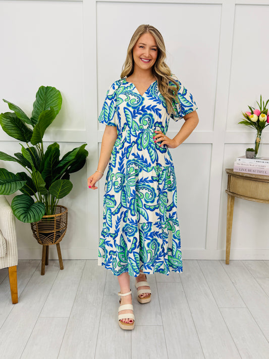 Effortless Escape Dress In Royal