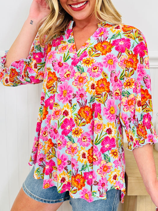 Step Into Spring Top in Savannah Print