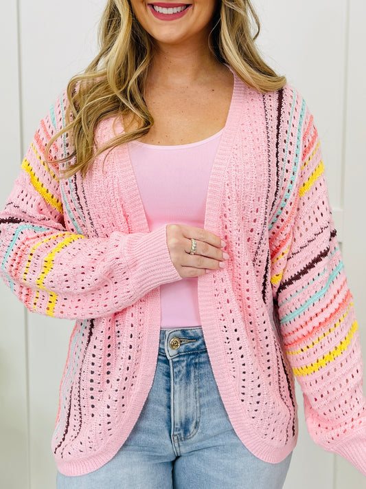 Bloomline Beauty Cardigan In Blush