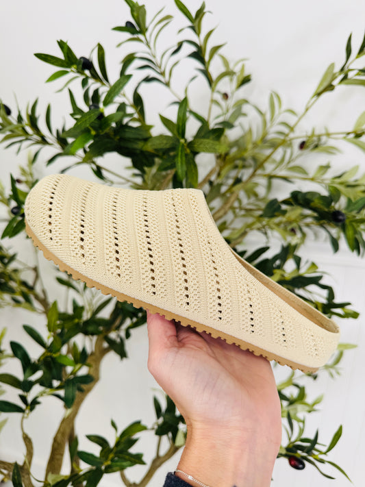 Off Duty Slipper In Bone
