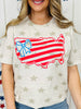 Bow And Stripes United States Graphic Tee
