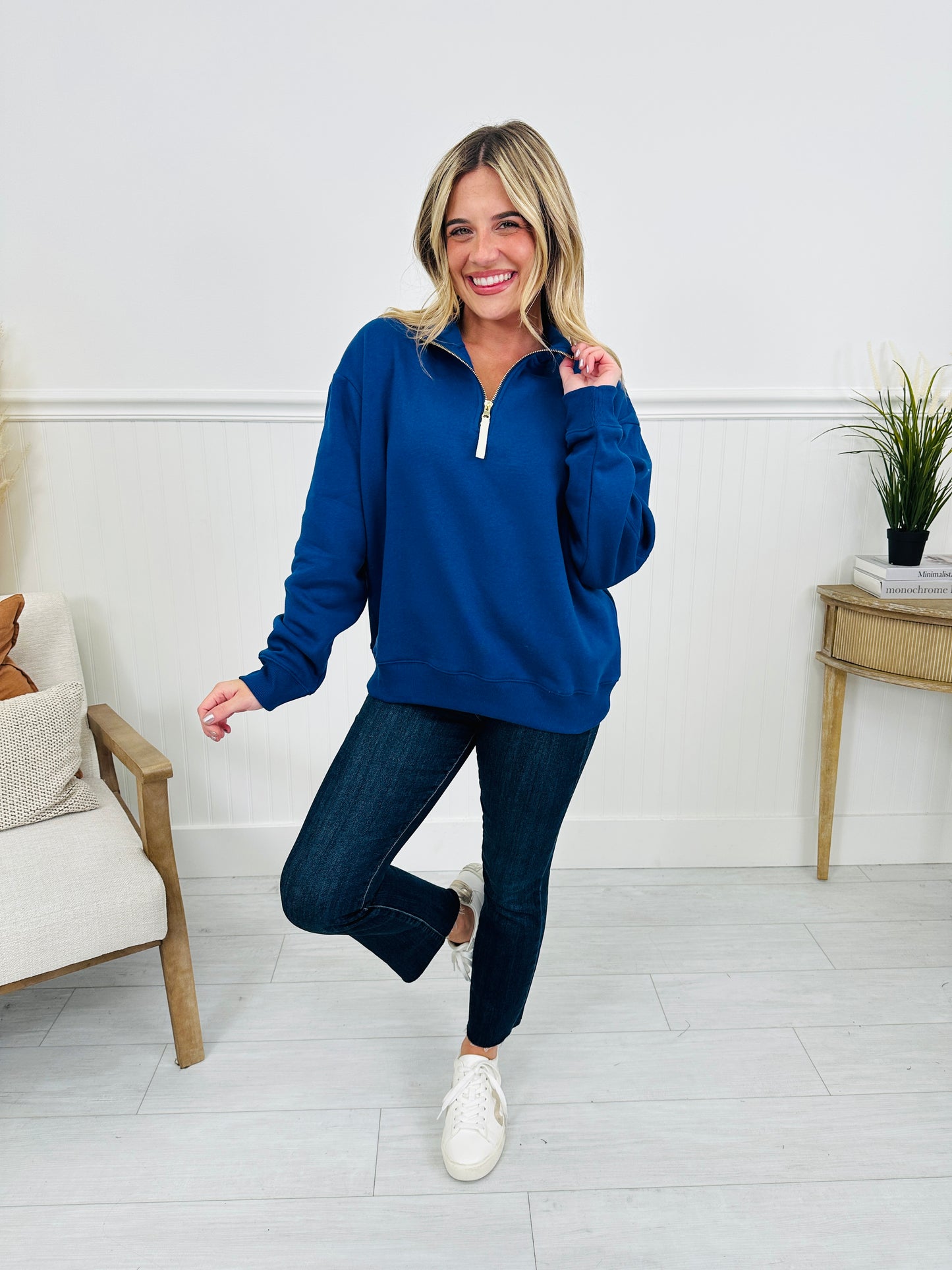 Zip Into Fall Pullover-- Multiple Colors!