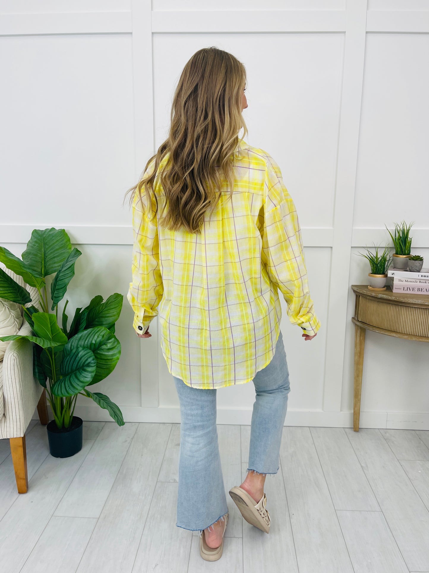 Buttercup Plaid Top