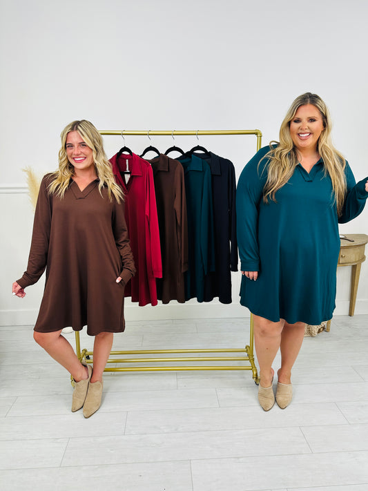 Fall Is In The Air Dress - Multiple Colors!