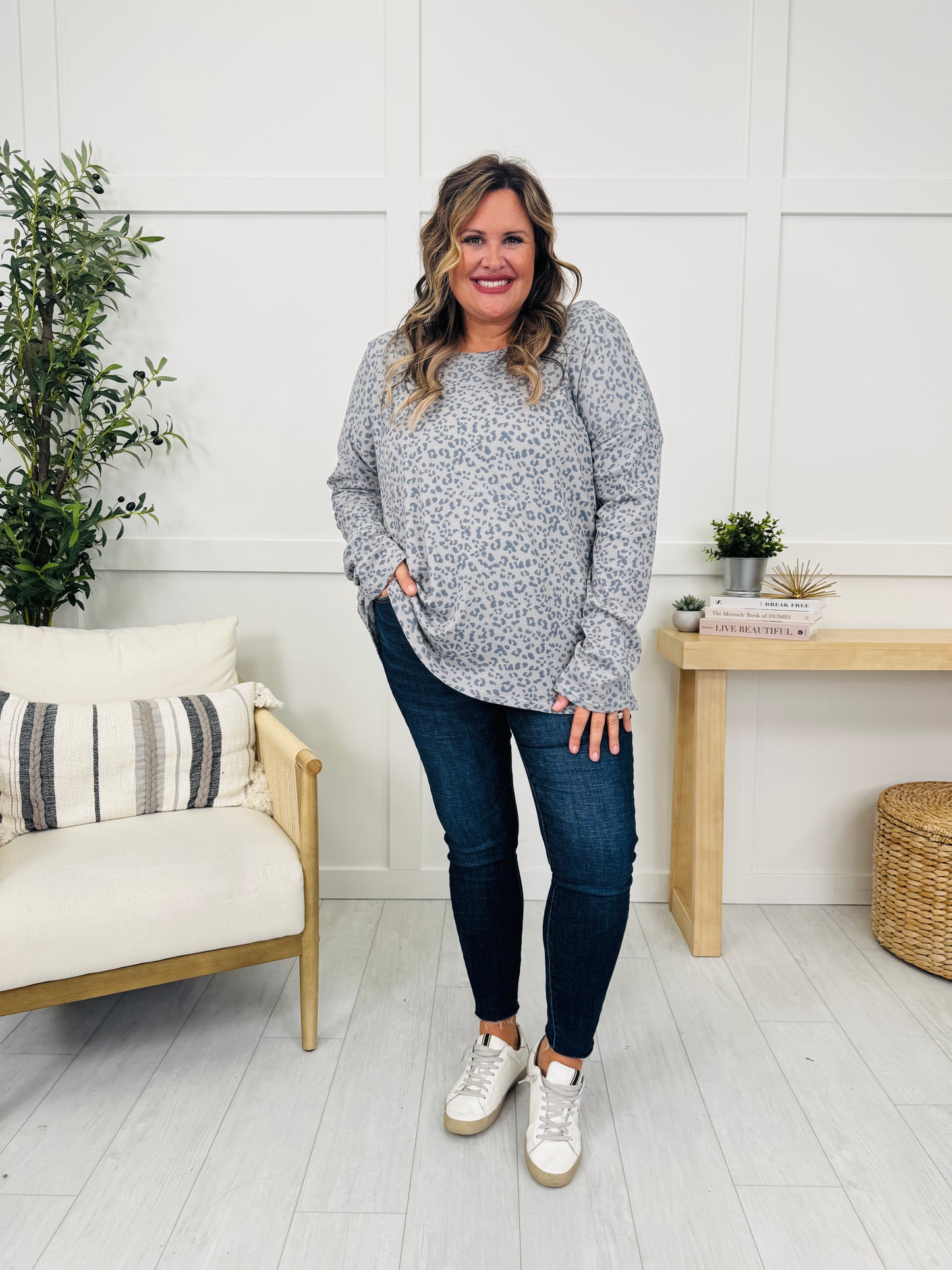 Wild About Cozy Top in Silver