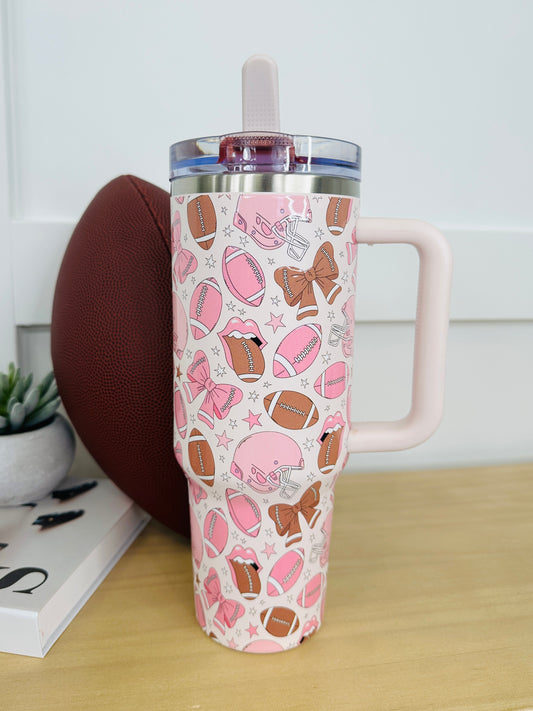 Halftime Hydrate Football Tumbler