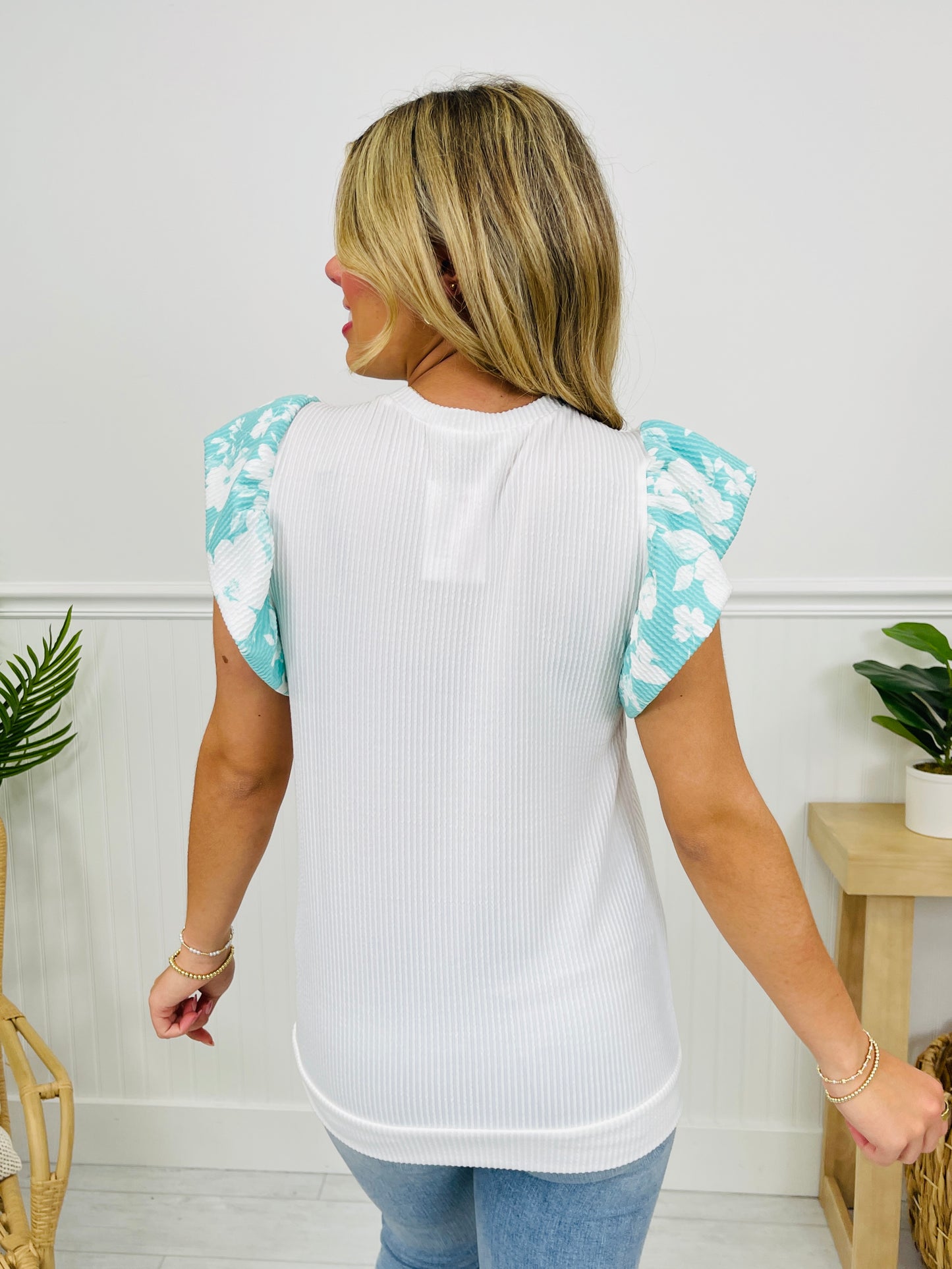 Sweet Blossom Top in Mint