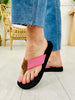 Sea The Stripes Flip Flops in Pink