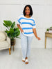 Breezy Stripes Top in Denim
