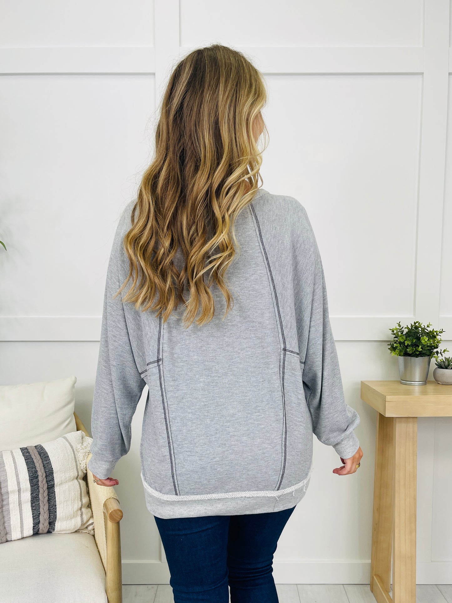 Lounge Instinct Pullover in H Grey