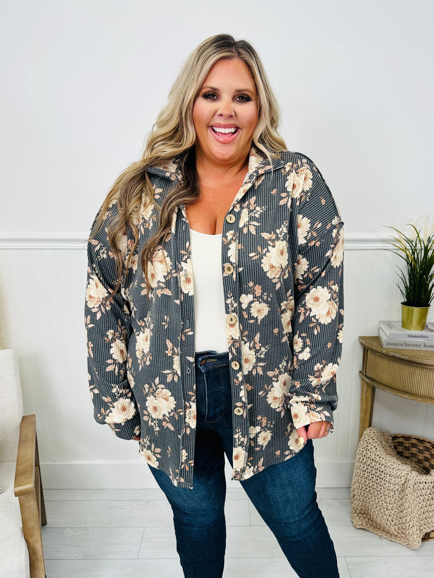 Blooms Of Fall Shacket