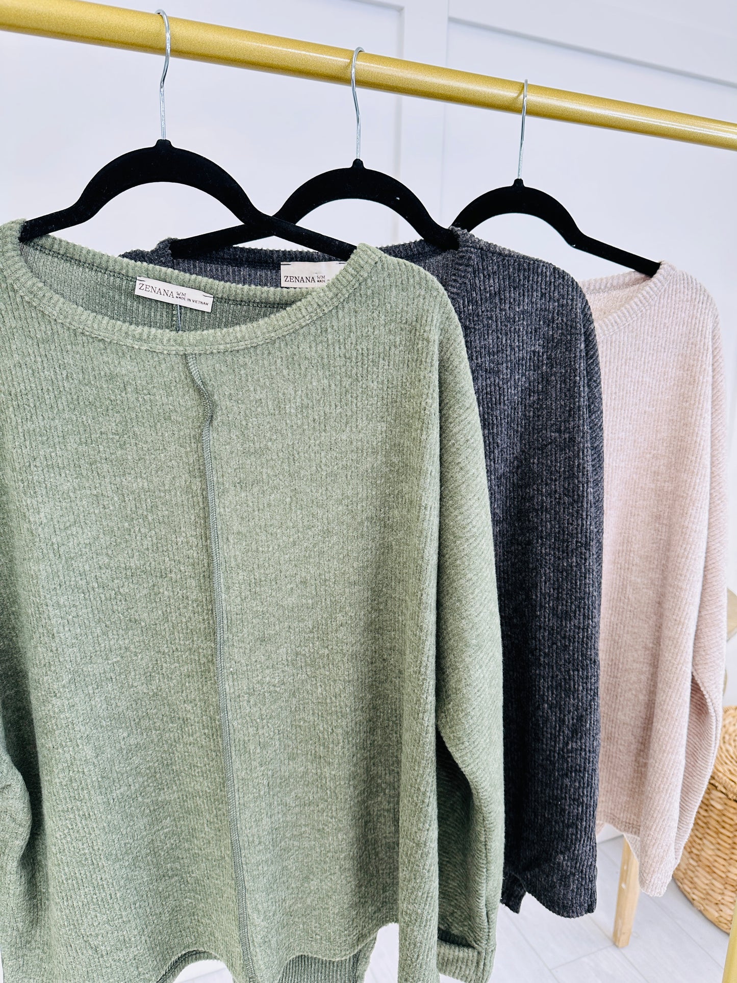 Crafted In Cozy Top In Multiple Colors