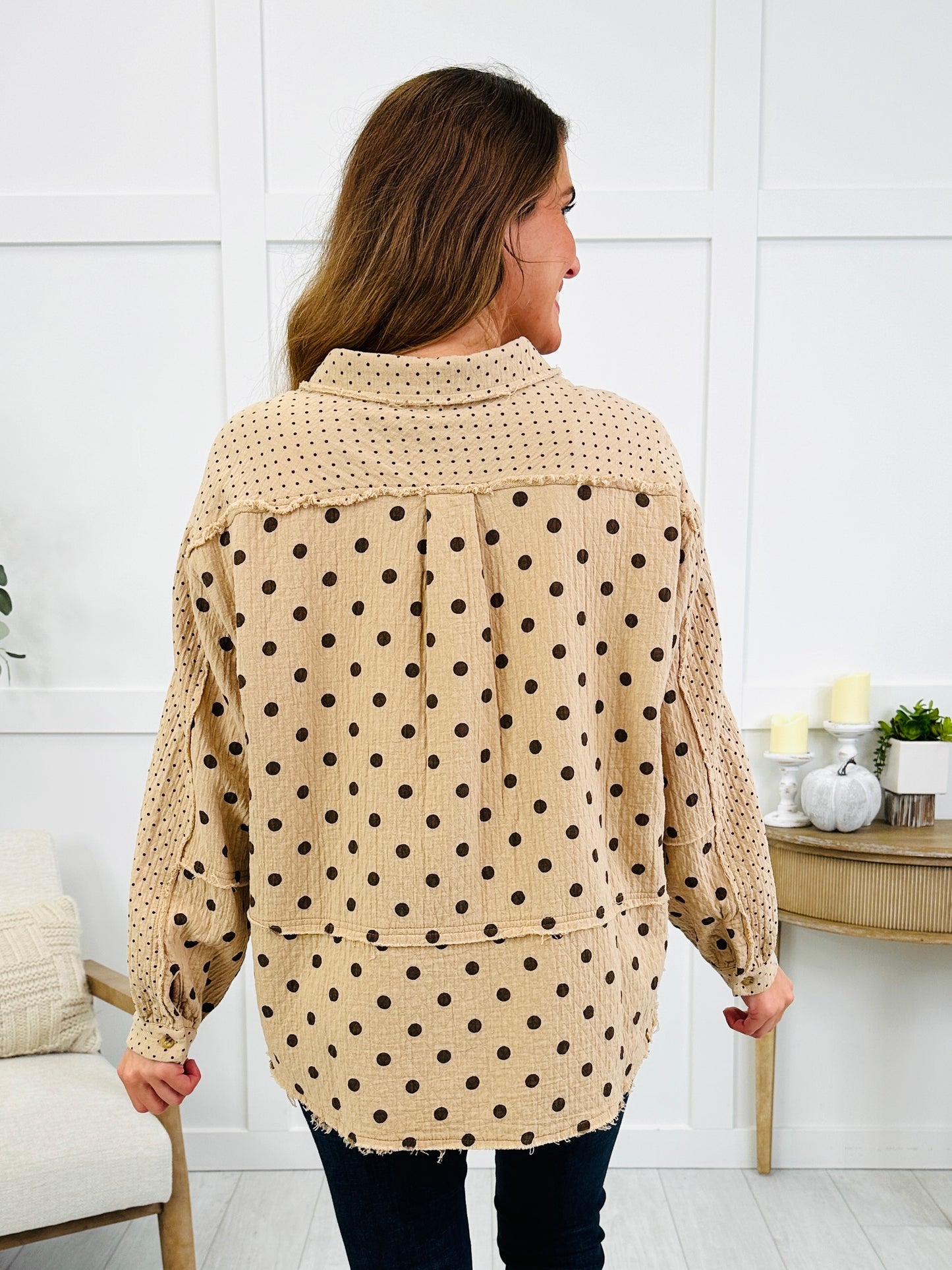Dotted Trails Button Down