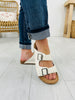 Buckled Style Sandals in White