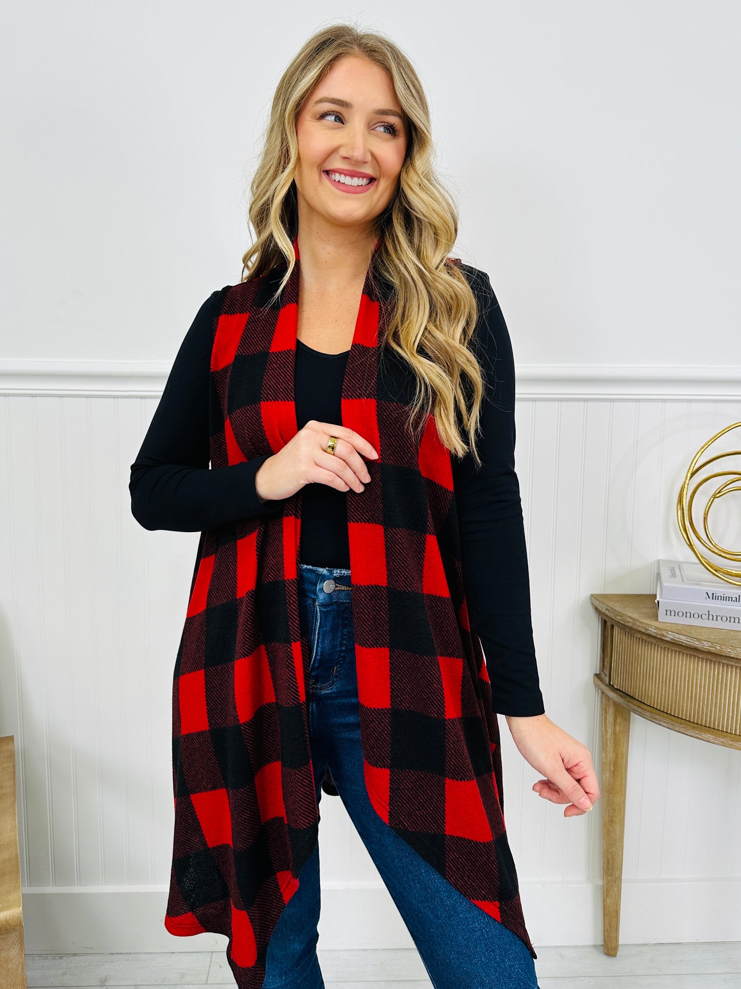Offbeat Check Cardigan- Multiple Colors!