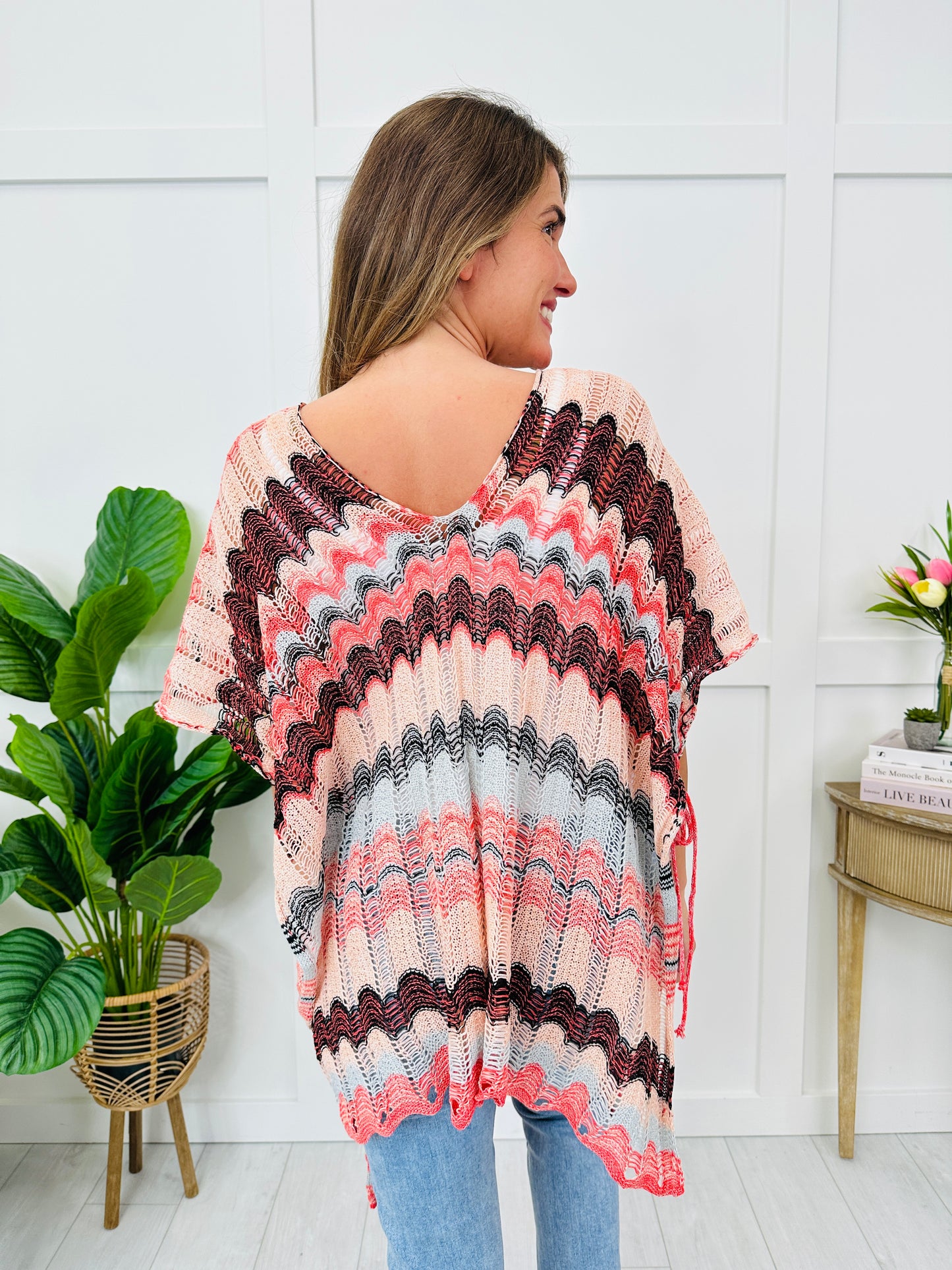 Striped Crochet Cover-up