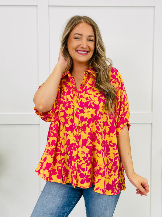 Mood Booster Top in Peach Fuchsia