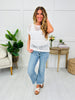 Off-Duty Babe Top In Off White