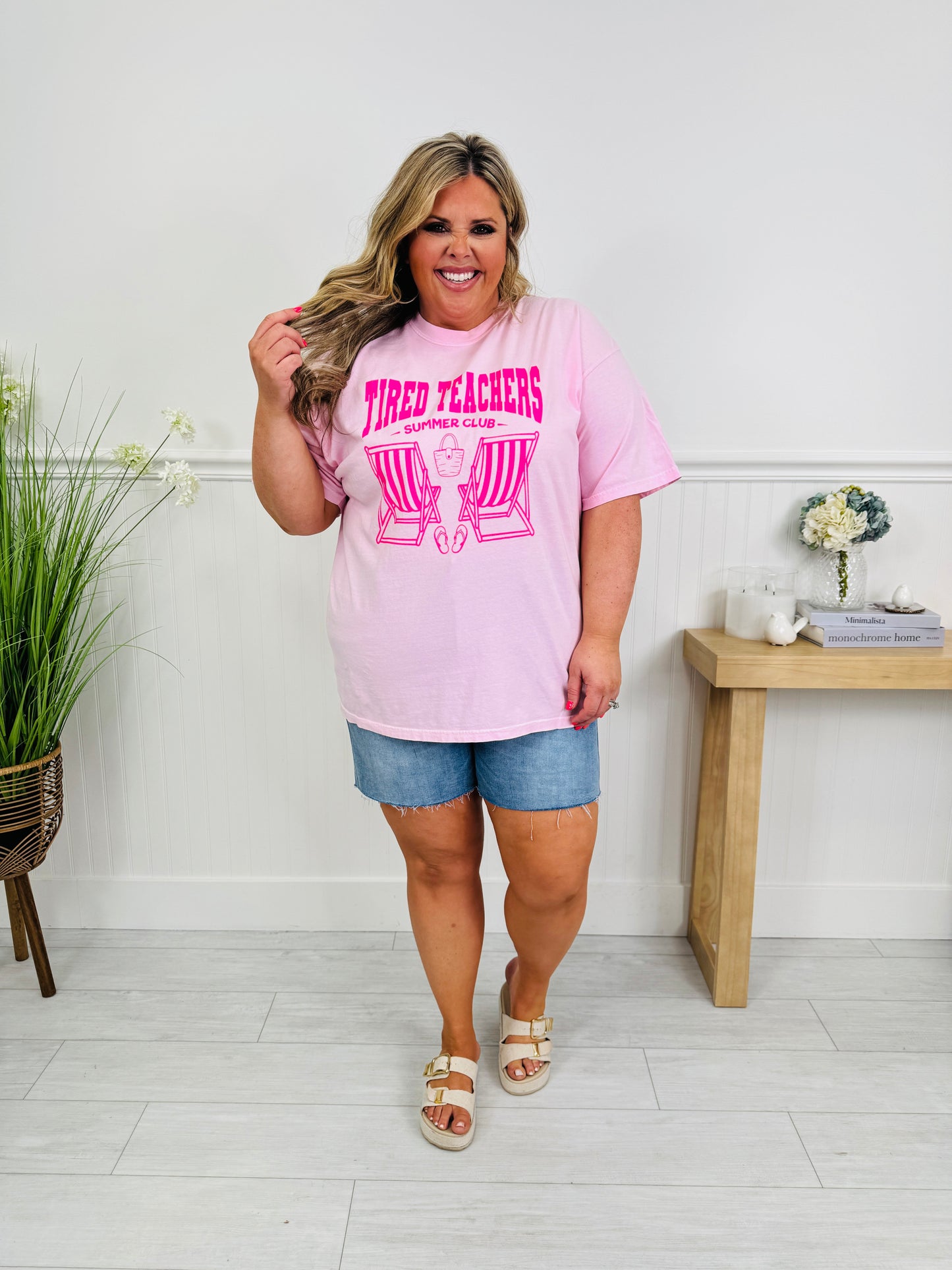 Tired Teachers Summer Club Graphic Tee