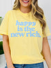 Happy Is The New Rich Graphic Tee