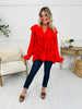 Glamorous Grace Top In Red