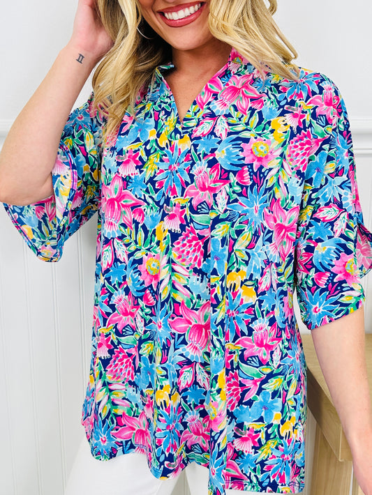 Radiate Sunshine Top in Islamorada Print