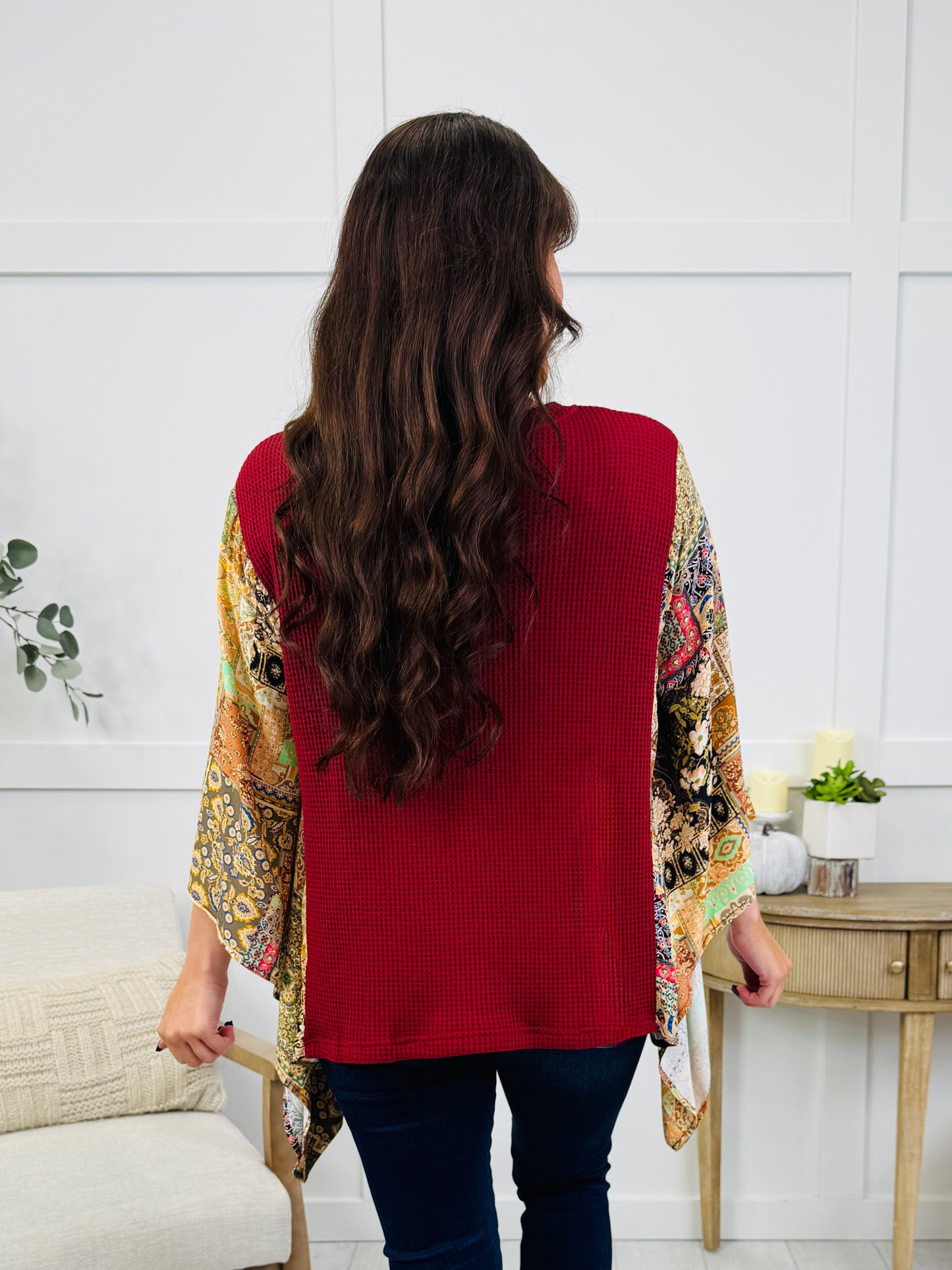 Wildflower Soul Top In Burgundy