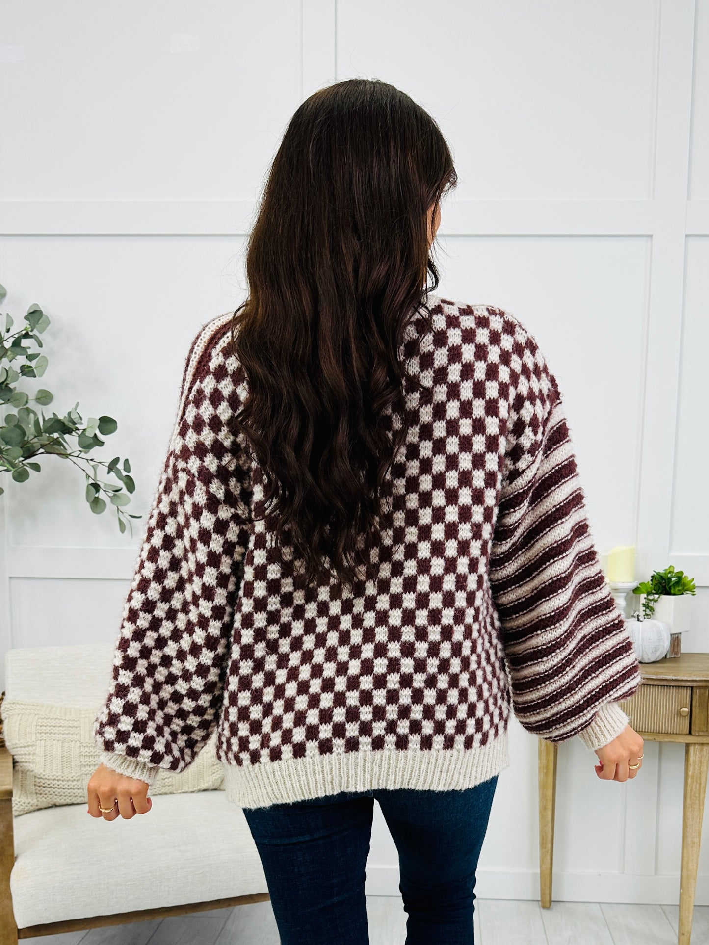 The Beat Goes On Sweater in Caramel/Ivory