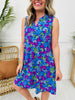 Palms And Plans Dress in Grand Cayman Print