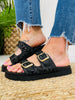 Buckled In Beauty Sandals in Black