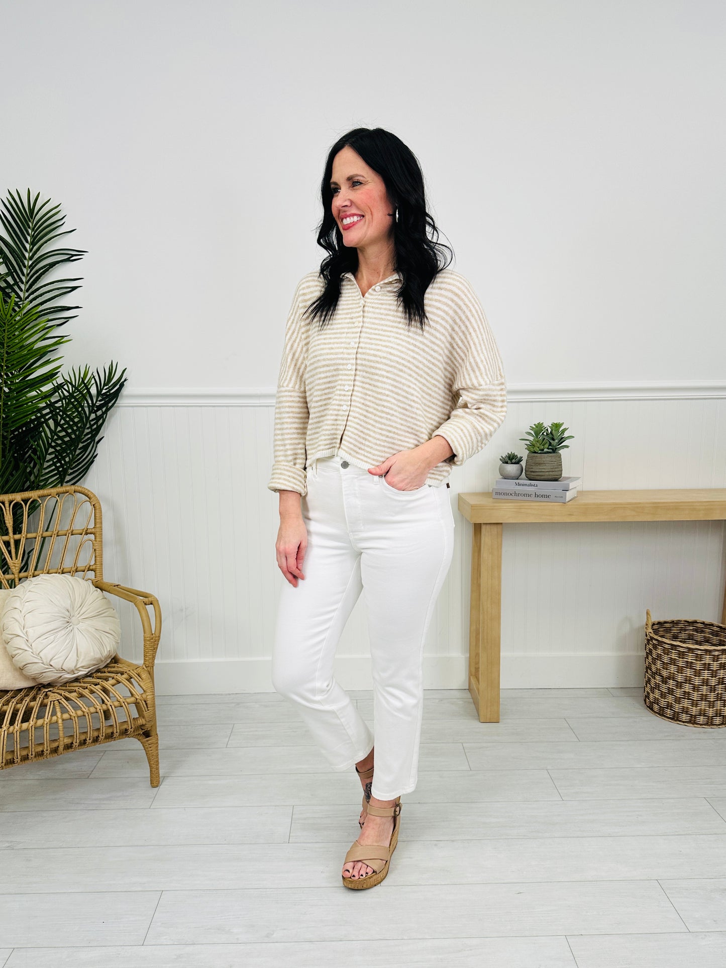 Judy Blue Turn The Page Tummy Control Ankle Straight Jeans