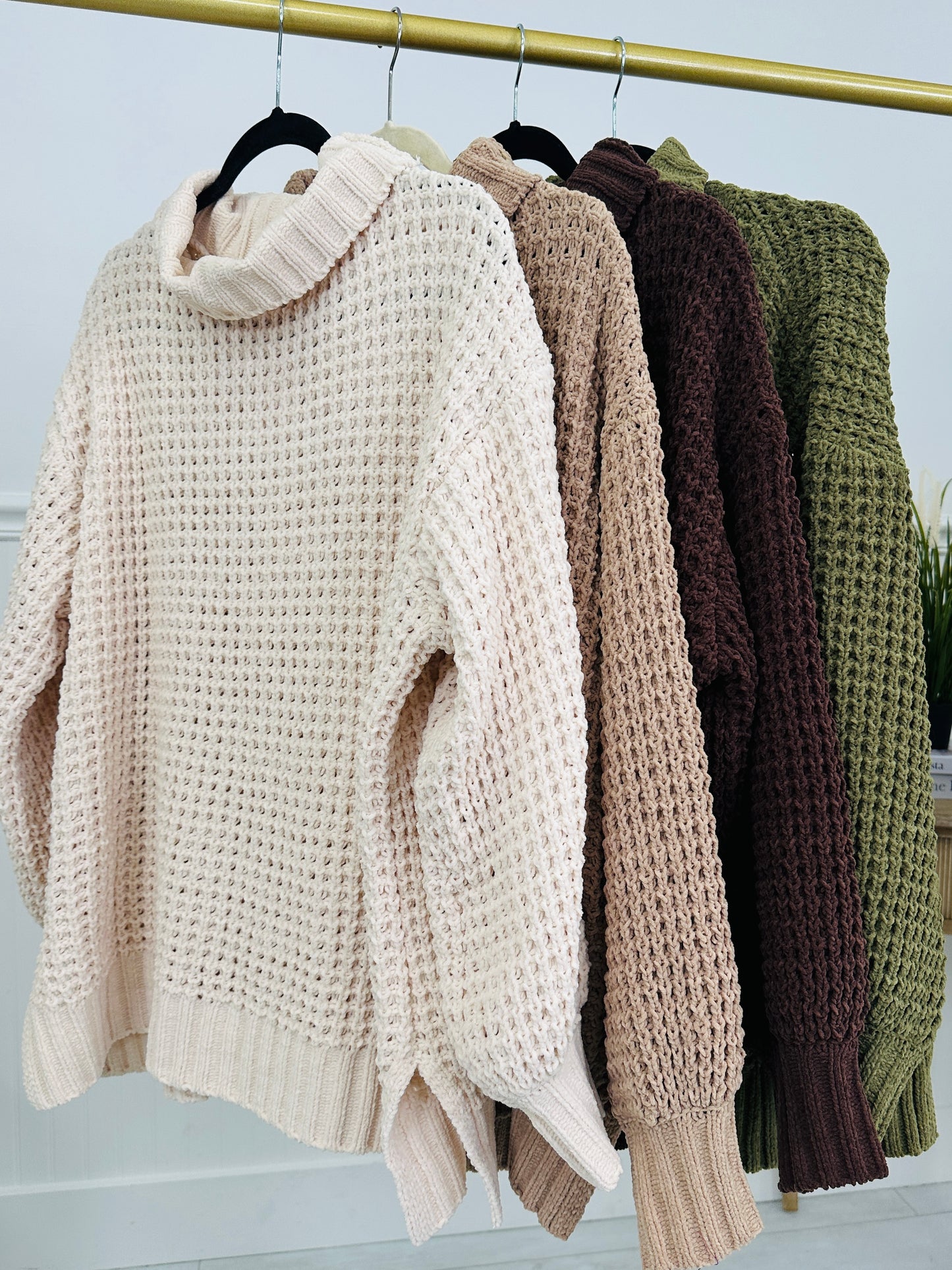 Cozy In Knit Sweater- Multiple Colors!