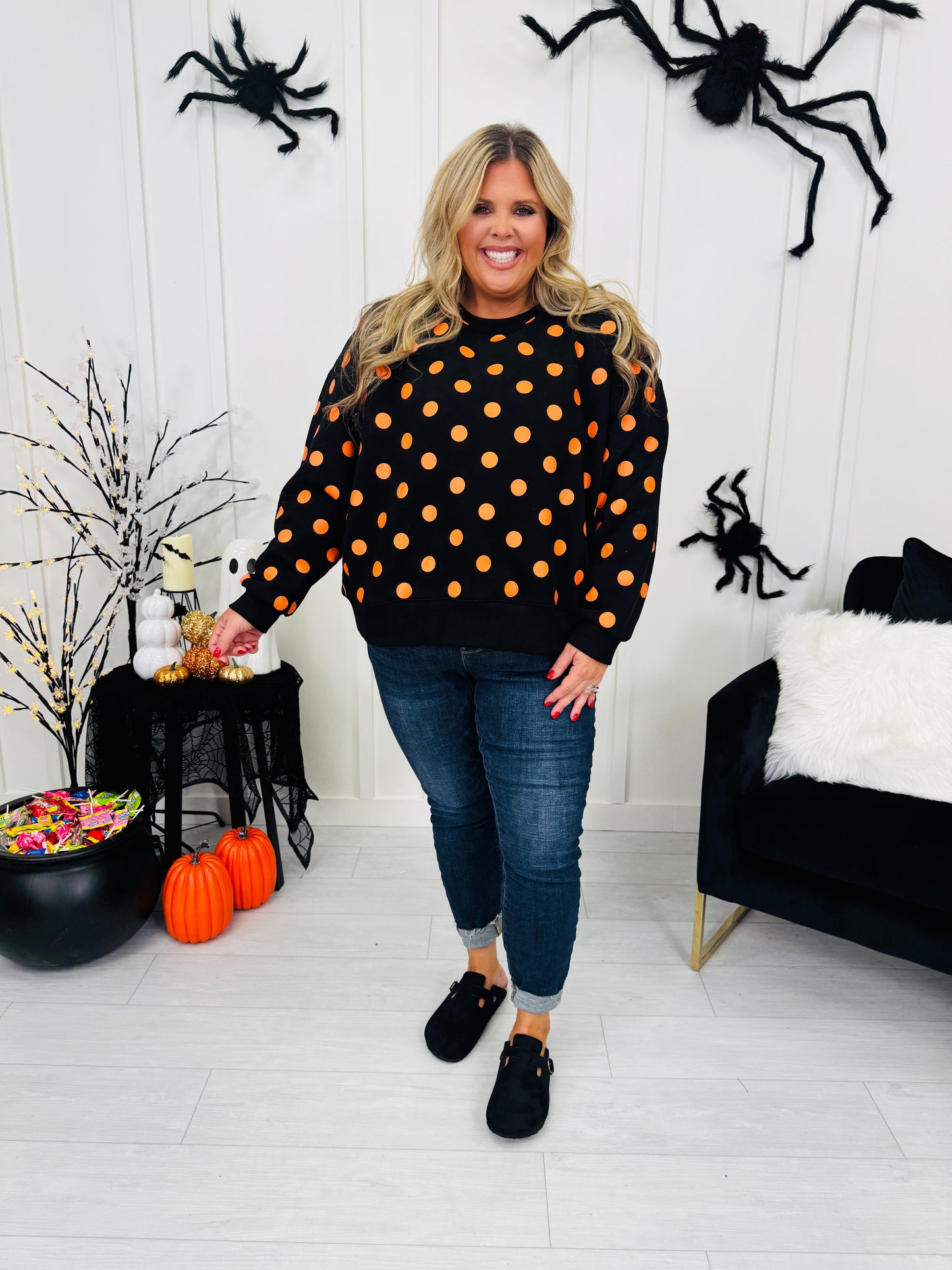 Dot After Dark Pullover
