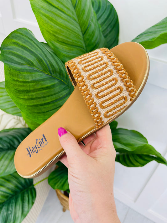 Sunwoven Slides In Tan