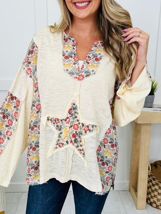 Her Own Constellation Top in Cream