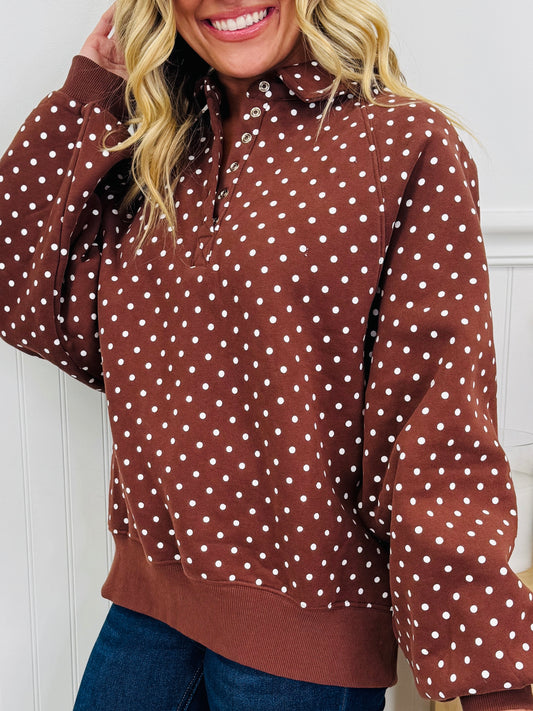 Polka Dot Perfection Pullover In Multiple Colors