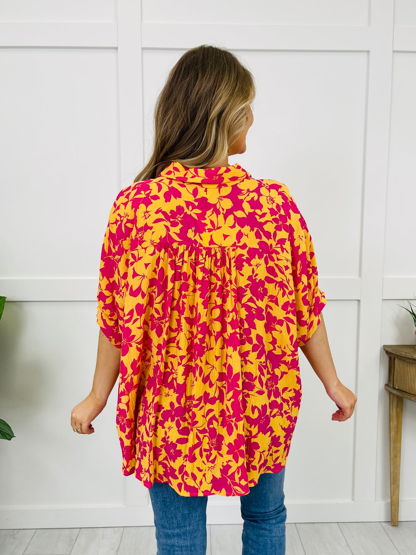 Mood Booster Top in Peach Fuchsia