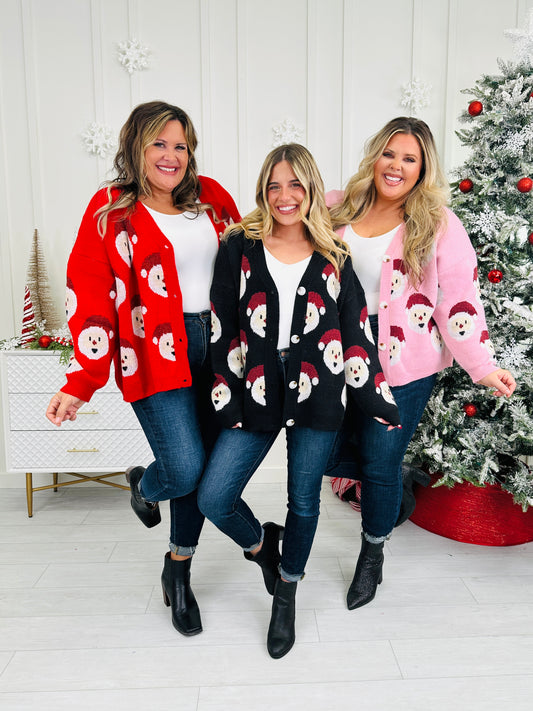 Santa Stop Here Cardigan in Multiple Colors
