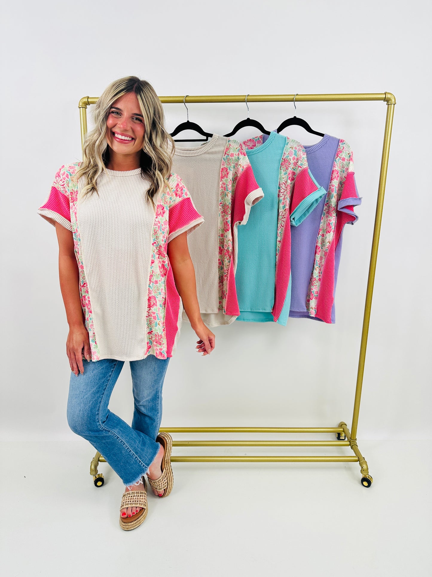 Buy Myself Flowers Top- Multiple Colors!