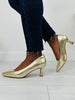Polished Steps Heels in Gold