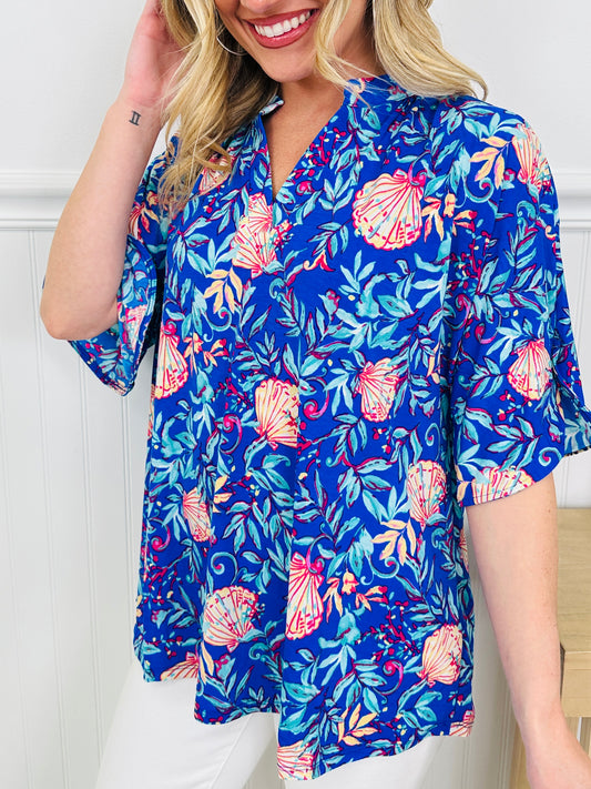 Radiate Sunshine Top in Naples Print
