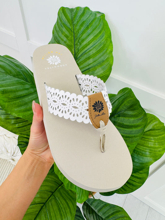Seaside Keepsake Flip Flops In White
