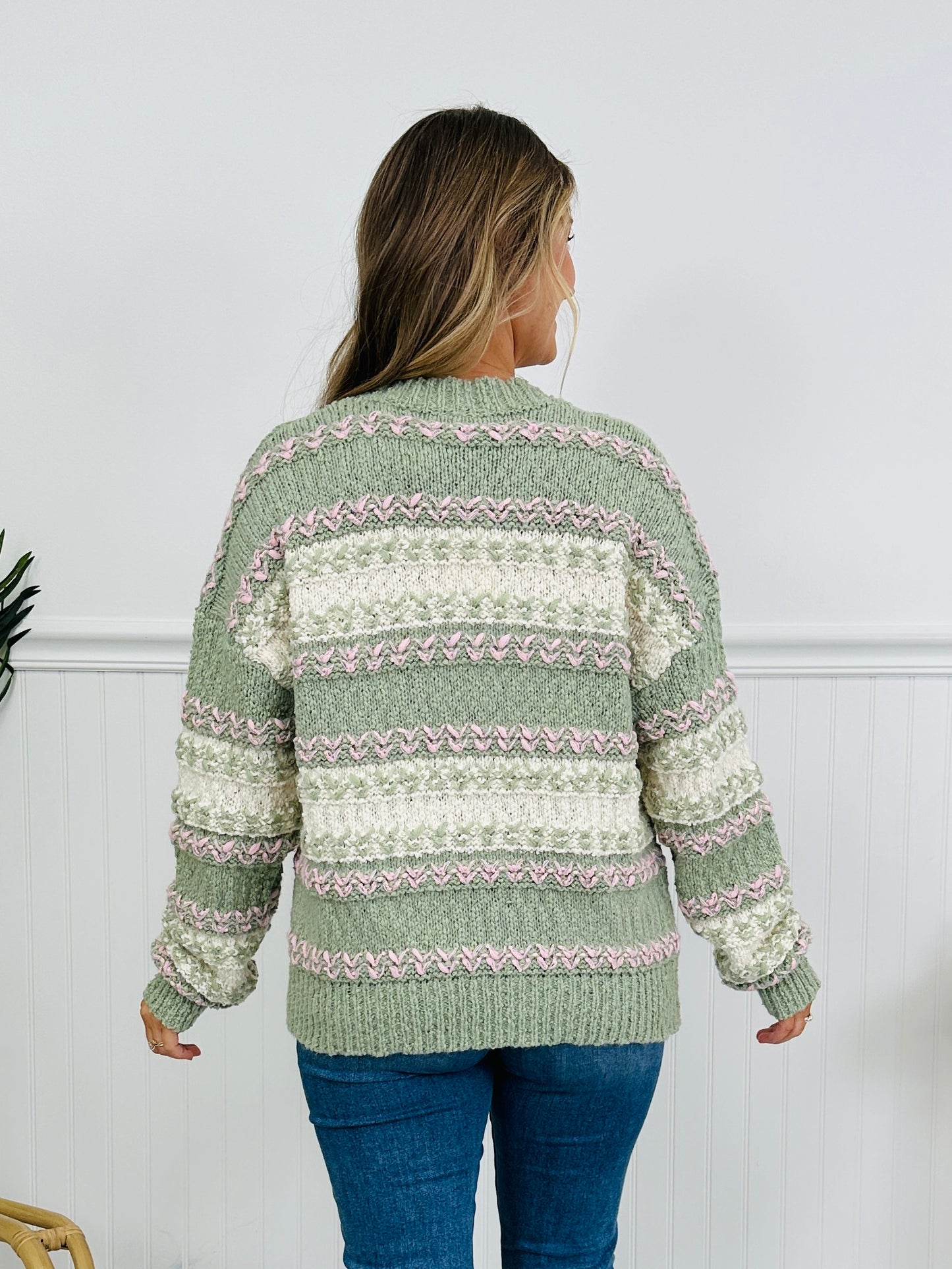 Ever After Knit Sweater in Sage Mix