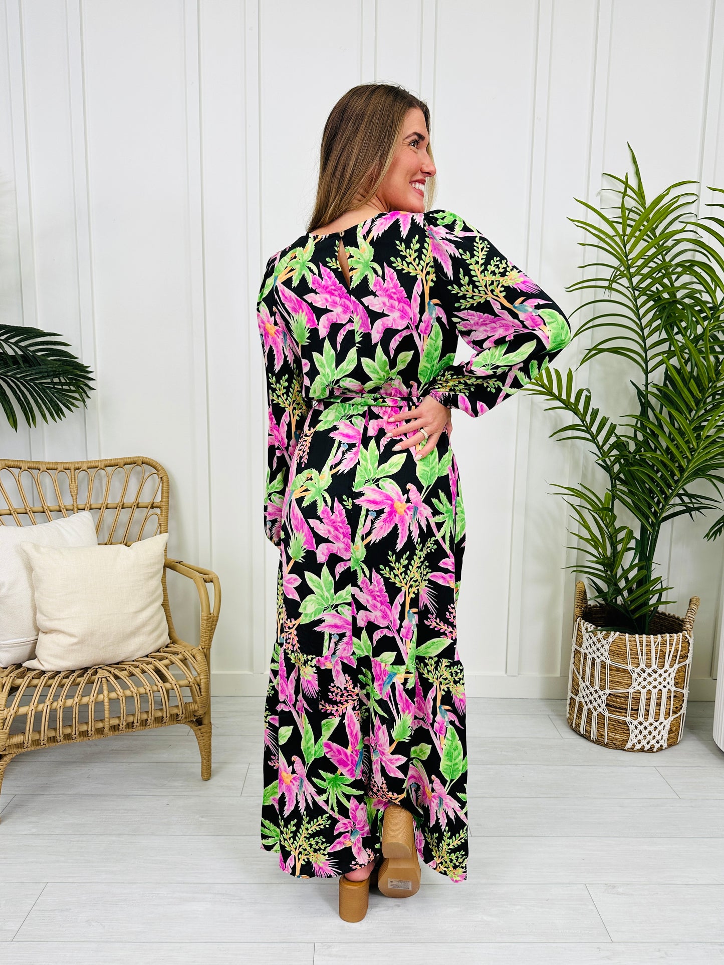 Tropical Tease Dress in Black