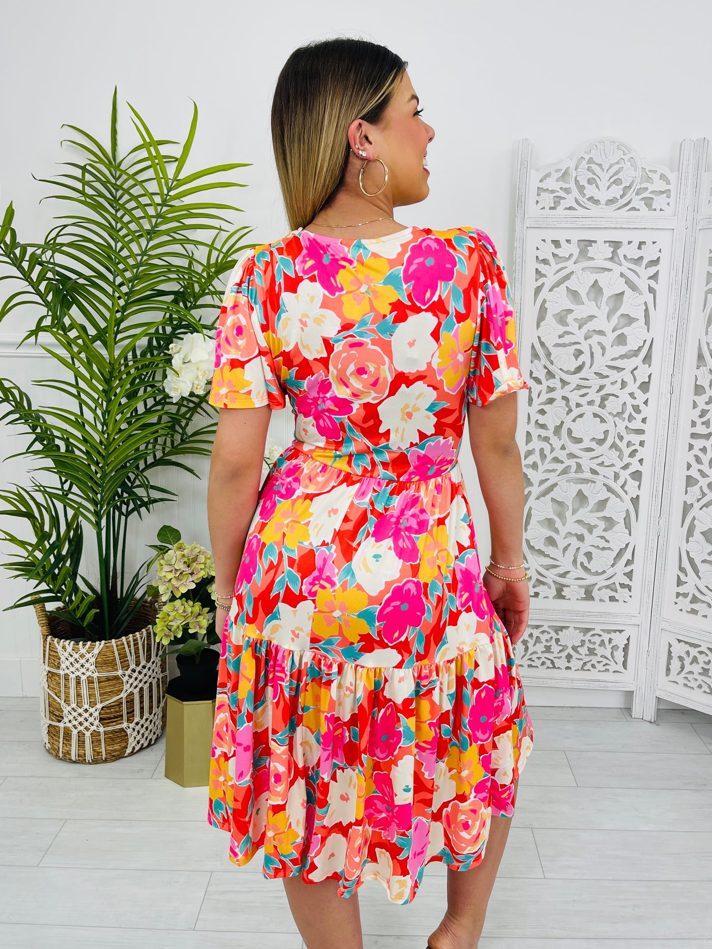 Command The Room Dress In Coral