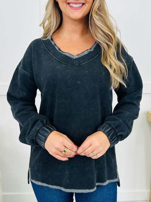 Double Detail Sweatshirt- Multiple Colors!
