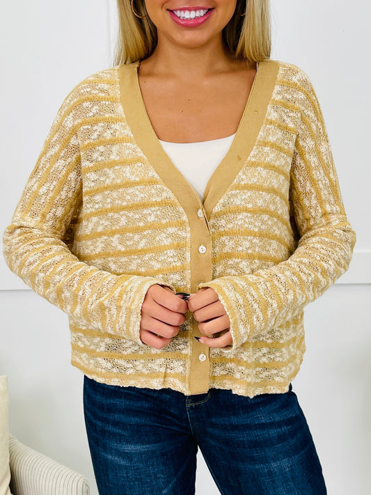 Chasing The Calm Cardigan in Taupe