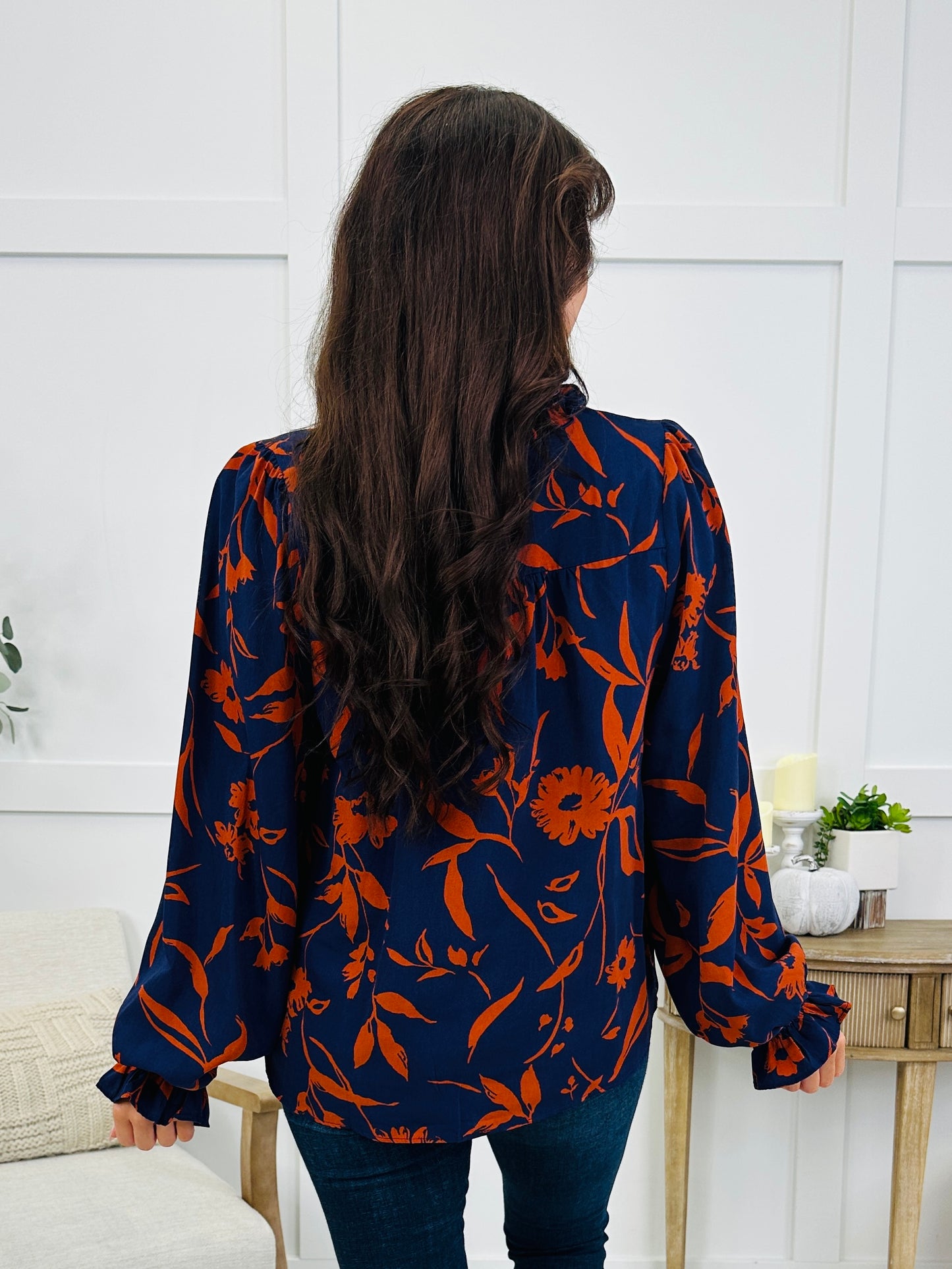 Midnight Poppy Top