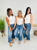Can't Get Enough Cropped Wide Leg Tummy Control Jeans